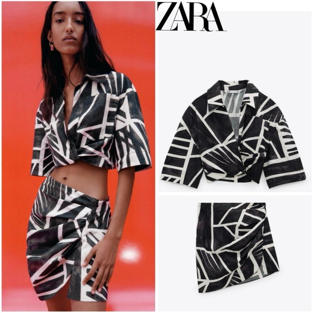 Zara geometric top
